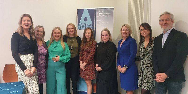Photo caption: Pictured at the recent 'Mentoring Agri-Food' conference in ATU Galway city, L to R: Aisling Moran, ATU,; Maria McDonagh, ATU; Ciara Daly, Conquer Digital; Jacinta Dalton, International Hotel School, ATU,; Sinéad Delahunty, Cookbook Author & Food Creator; Tracie Daly, Food Business Coach; Dr Lisa Ryan, Head of Department of Sport, Exercise and Nutrition, ATU; Emma Finnegan, ATU; Declan Droney, Food Entrepreneurship Consultant.